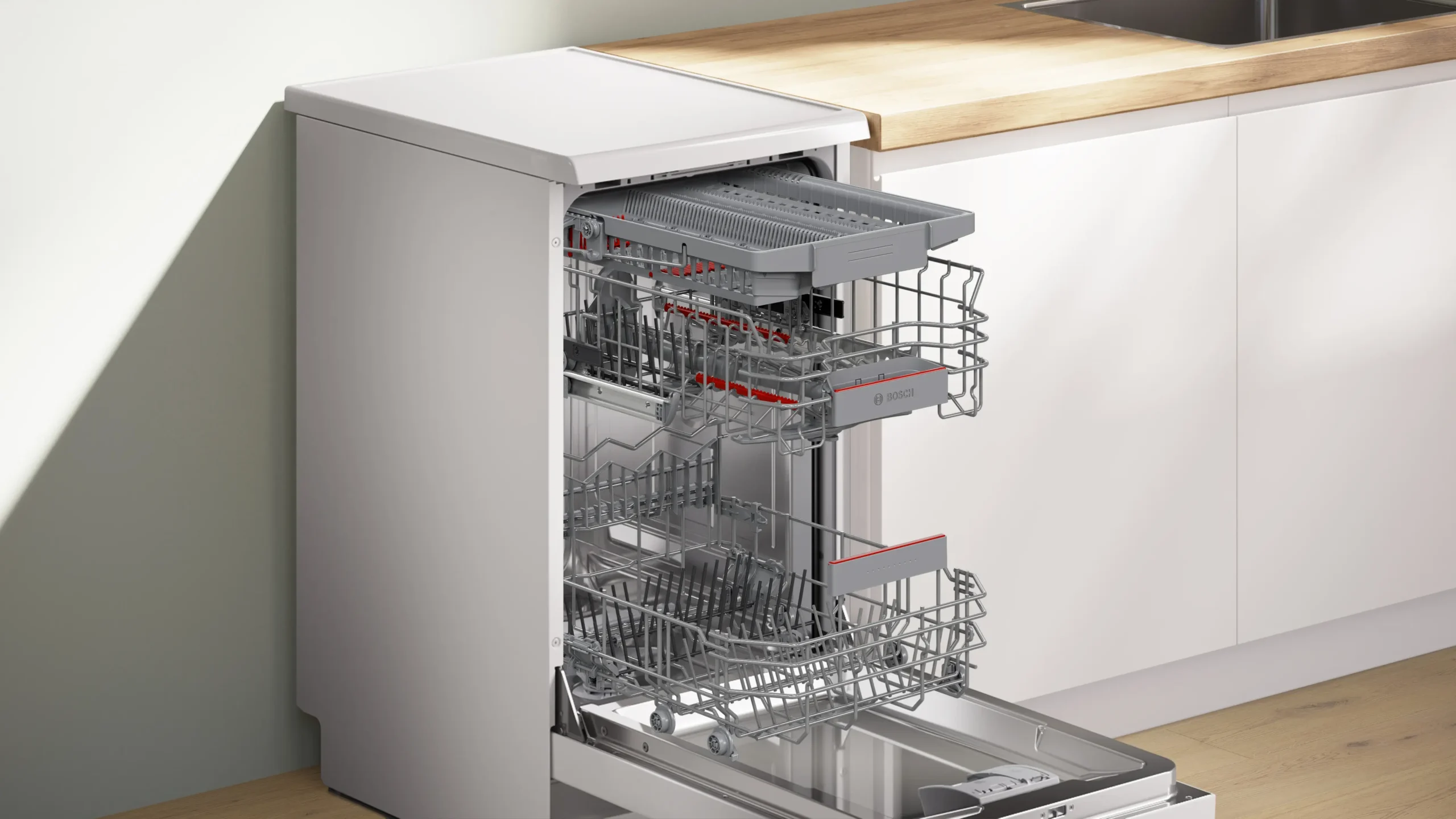 Bosch SPS4HMW14G - Series 4 Free-standing dishwasher 45 cm White - Image 9